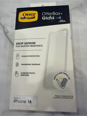 OtterBox Glass Screen Protector — Clear/White Packaging